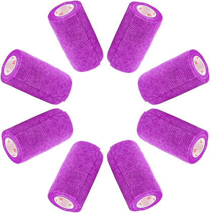 24 Pack Premium Vet Wrap - Self Adhesive Bandage Wrap & Athletic Tape - 4" x 5 Yards Elastic & Self-Sticking Cohesive Bandage for Pets, Sports, Wrists & Ankles - Assorted by Prairie Horse Supply - Image 15