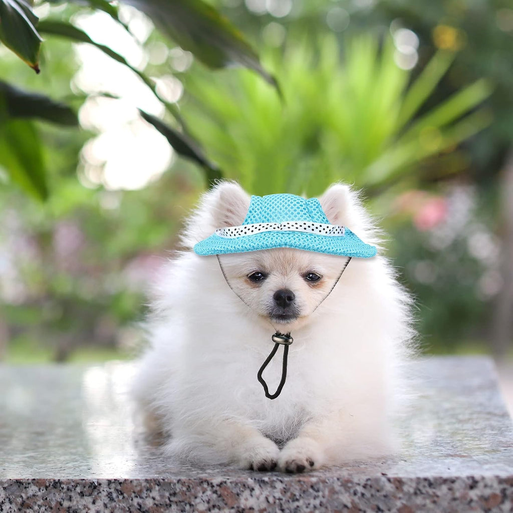Adjustable chin strap detail on Frienda dog hat