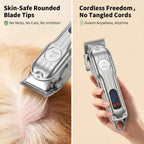 Gooad pet trimmer kit accessories including multiple guide combs and steel comb