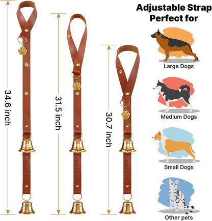 Leather strap texture and quality of housebreaking bell