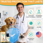 Authentic USA imported BiKontrun pet oral suspension dewormer detailing weight based dosing chart.