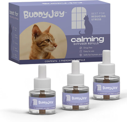 Cat Calming Diffuser Refills - Long-Lasting 30-Day Formula, Cat Pheromones Calming Diffuser for Stress Relief, Relaxation, and Anxiety Reduction, Easy to Use - (2 Diffusers + 2 Refills) - Image 11