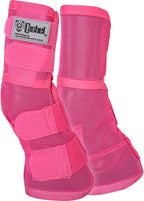 Durable vinyl-coated polyester mesh horse turnout boots pack