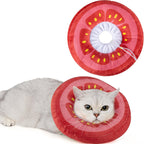 ANWA Adjustable Cat Cone Collar Soft, Cute Cat Donut Collar After Surgery, Kitten Recovery Cones to Stop Licking - Image 12