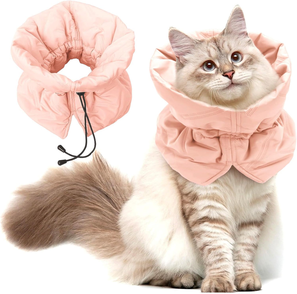 Cat Recovery Collar, Soft Adjustable Cat Cone Alternative, Lightweight Fasteners Collars for Cats Kittens Puppies, After Stop Licking and Daily Use (Lake Blue, S(Neck5.5-9.8")) - Image 14