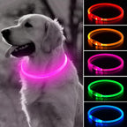 BSEEN Light Up Dog Collar - LED Dog Collar Rechargeable, Glowing Pet Collars for Small Medium Large Dogs, TPU Cuttable Lighted Puppy Collar, Safety Dog Lights for Night Walking (Green 70cm) - Image 13