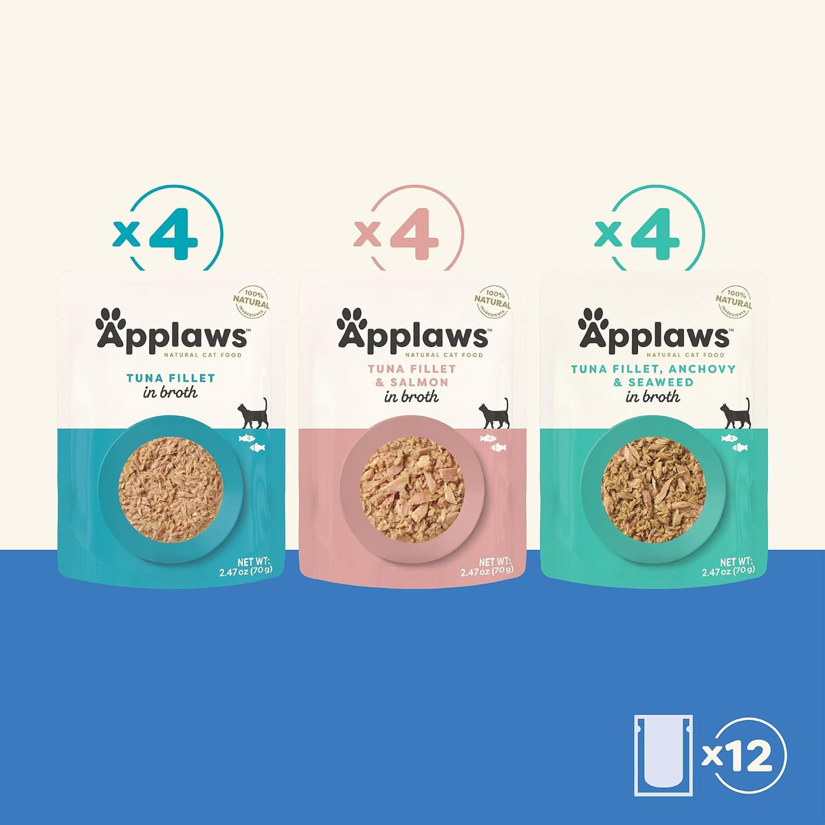 Applaws premium pet food back label with clean ingredient list