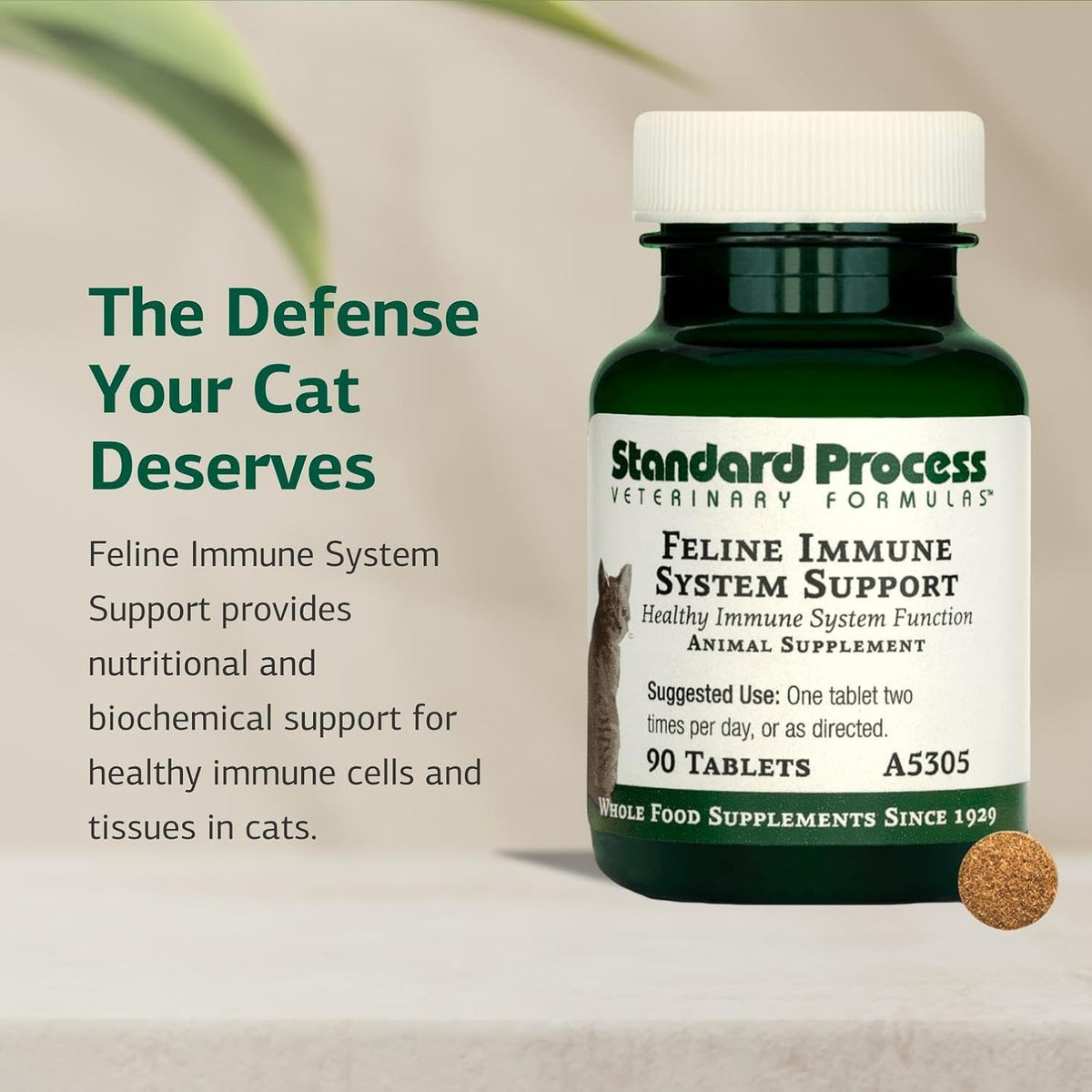 Imported USA cat health supplement 90 tablets package label