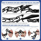 Durable swivel ring and interlocking links of professional dog training collar