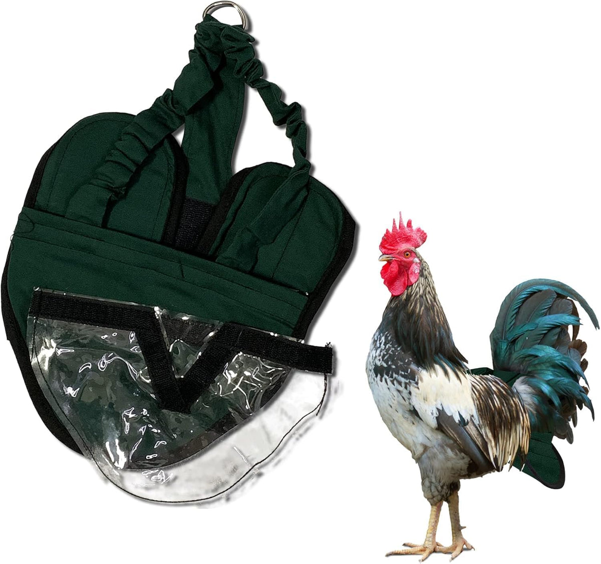 Hen Holster Starter Kit - Wrap-Around Duck Diaper w/Removable Liner & Fixed Tab - Durable, Secure Fit, Easy-to-Wear - Essential Duck Supplies for Real Ducks, Made in USA - Black, XS - Image 10