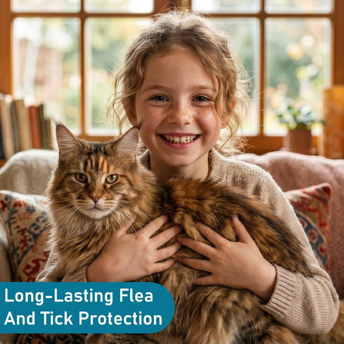 Flea Collar for Cats, 2 Pack Collar for Cats, Offers 12 Months Protection, Waterproof, Adjustable, One Size Fits All Cat, Light Blue - Image 3