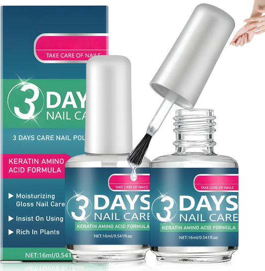 Generic 3 Days Nail Care Keratin Amino Acid Serum bottles front view