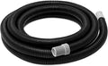 HCLSY A20015 aquarium ribbed hosing front view showing black corrugated tubing structure