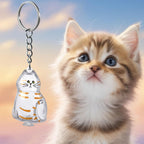 Back view of the BTYYIHEX cat hair memorial pendant highlighting the secure twist open mechanism for pet mementos.