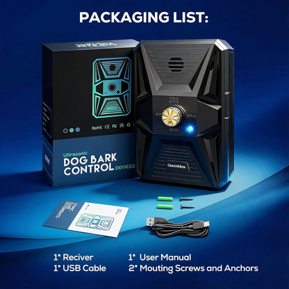 Waterproof ultrasonic bark control box for dogs