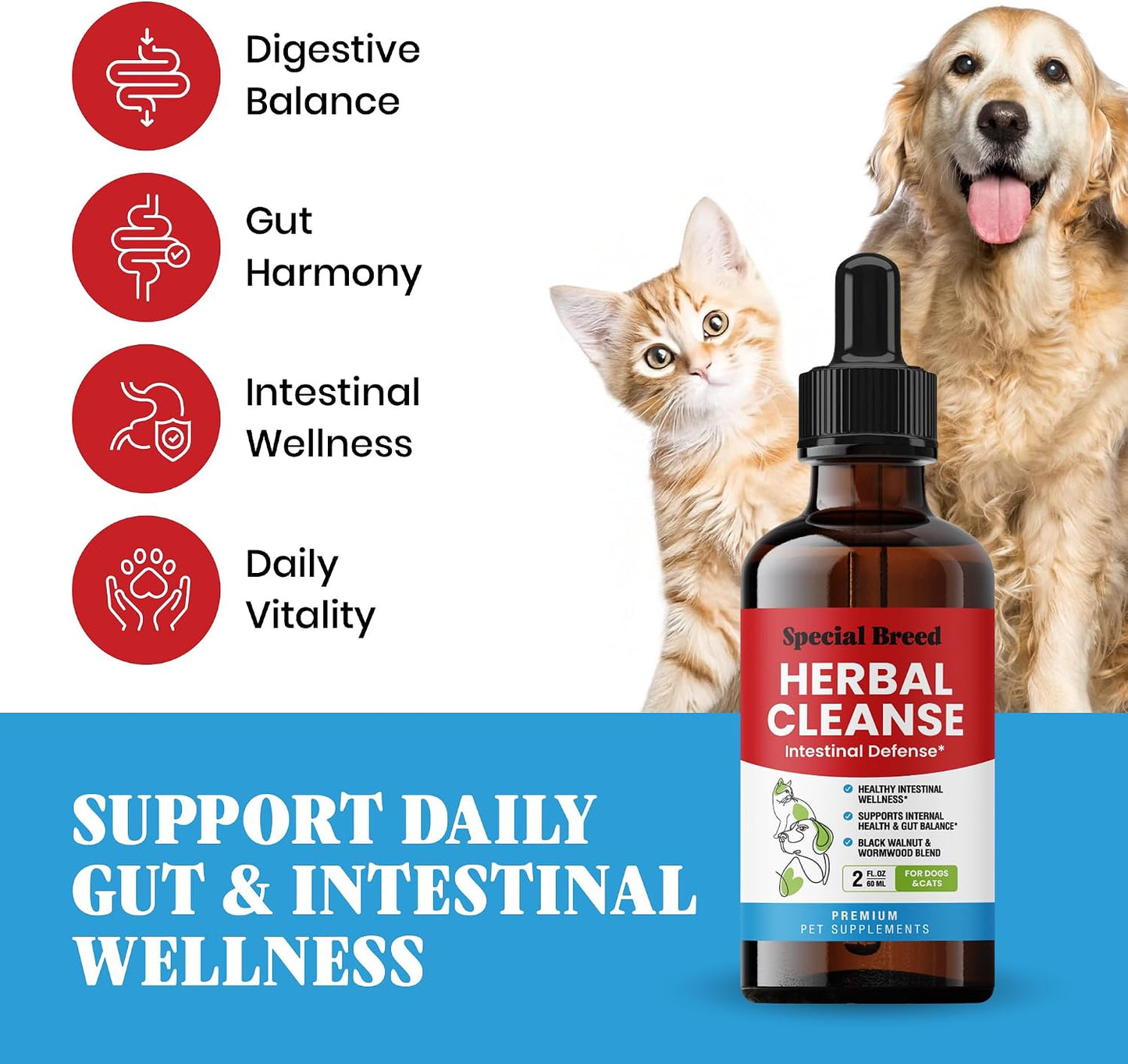POST CINE natural intestinal defense liquid supplement packaging details