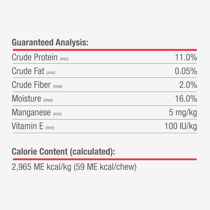 DreamBone vitamin and mineral enriched safe dog treats nutritional info