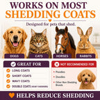 SleekEZ Dog Brush for Shedding | Patented Deshedding Dog Brush | Pet Hair Remover for Short, Medium & Long Coats | Made in USA | 5 Inch - Image 10