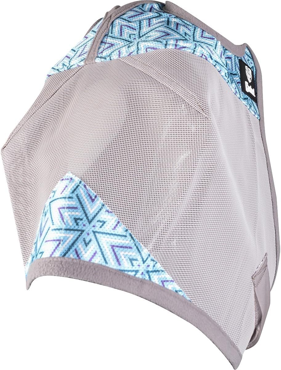 Cashel Crusader Standard Fly Mask No Ears or Nose,Gray,Horse - Image 13