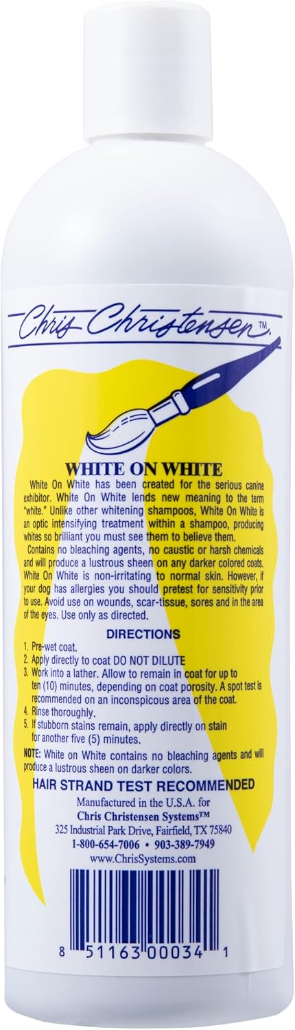 Chris Christensen White on White Whitening Treatment Dog Shampoo (16OZ) - Image 9