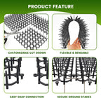 Close up of Ley's plastic spikes for pet safety