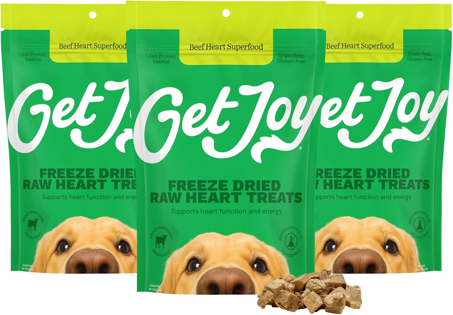 Get Joy Freeze Dried 100% Beef Liver Dog Treats, 4oz | Single Ingredient Organ Meat, High Protein Raw Dog Food Topper, Snack & Training Rewards | Grain Free, Gluten Free, Filler Free - Image 12