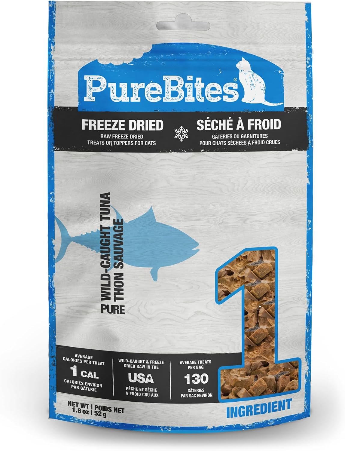 PureBites Tuna Freeze Dried Cat Treats, 0.88Oz | 25G - Value Size - Image 9
