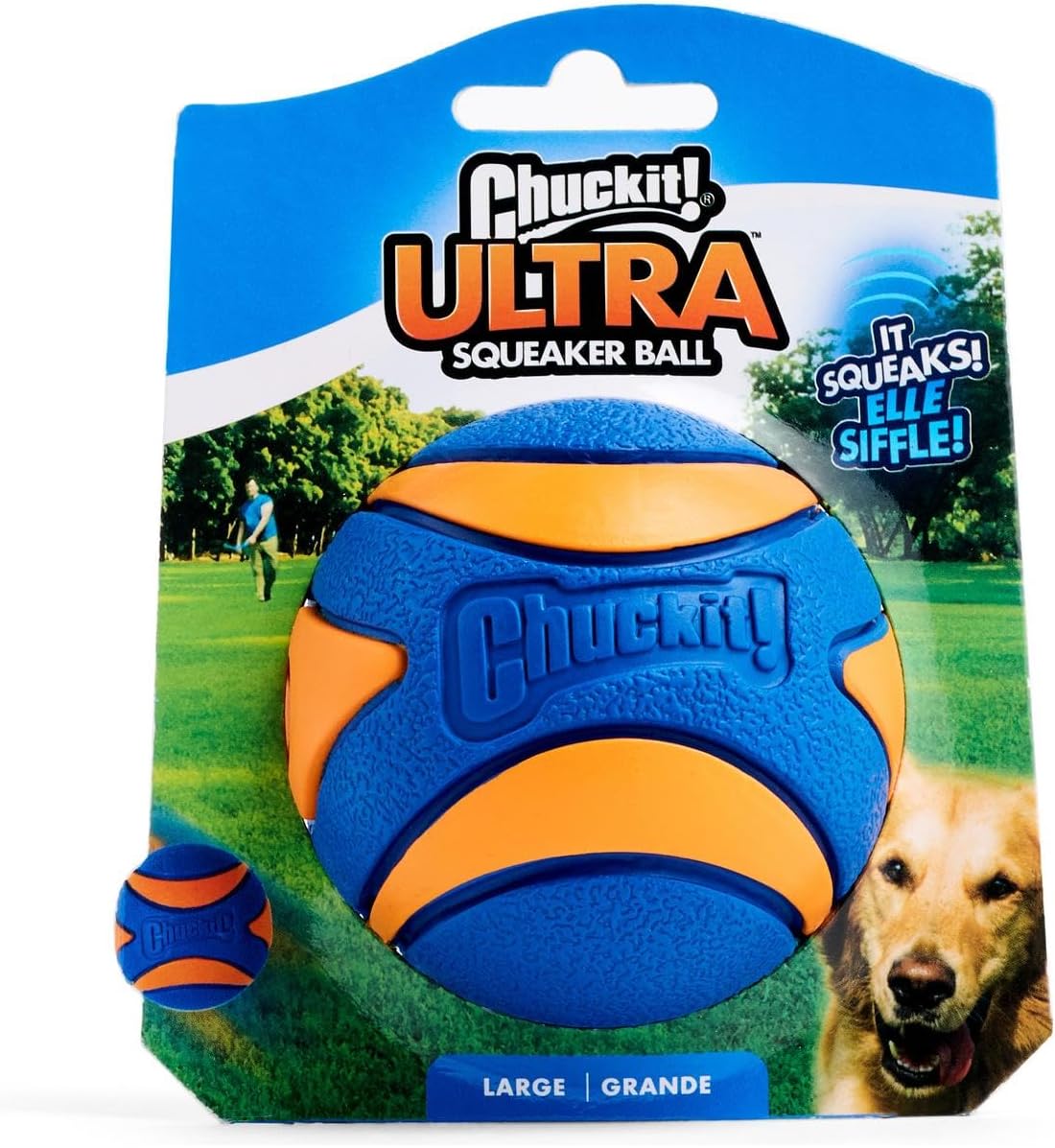 Chuckit! Ultra Ball Dog Toy - Size Large - For Dogs 60-100 lbs - Made from Durable Rubber - Super Bouncy - Floats in Water - 3-inch Diameter - Pack of 1 - Image 13