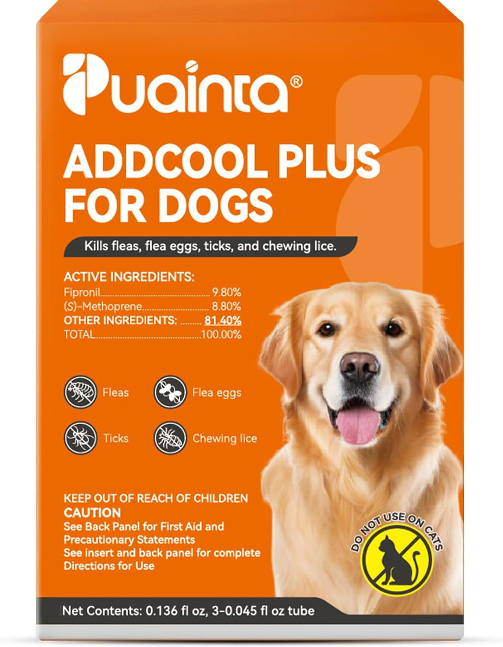 PUAINTA Addcool Plus Flea and Tick Prevention for Cats & Kittens, Professional Topical Treatment, 3 Monthly Doses, Fast-Acting Waterproof Cat Flea Drops - Image 11