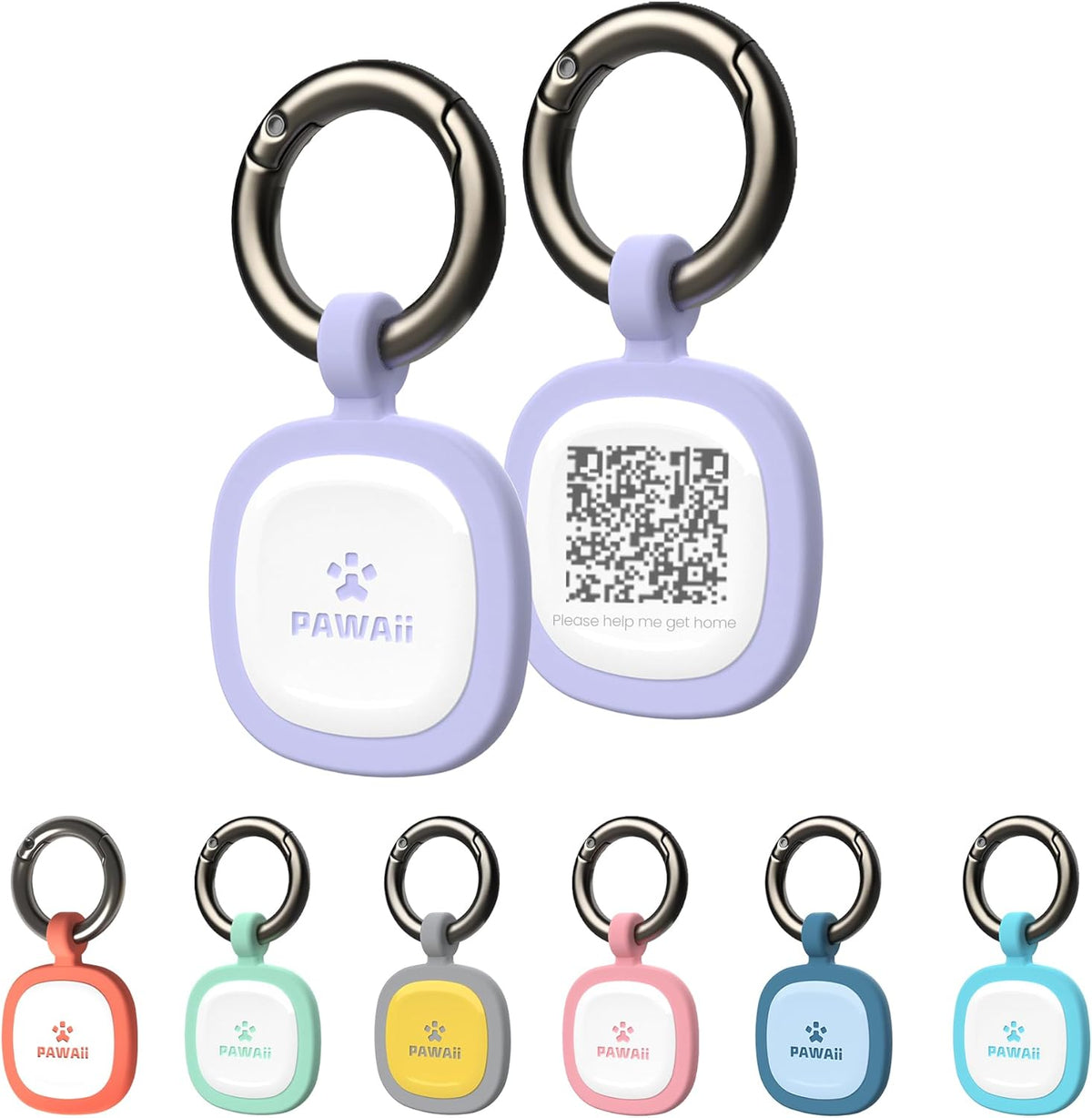 Pawaii Silent Silicone Dog ID Tag, Modifiable Pet Online Profile and Emergency Contacts, Scan QR for Instant Location Alerts, 1 Pack (Deep Sea Blue) - Image 12