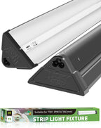 LUCKY HERP T5 Reptile Light Fixture Combo Kit 24W (New Upgrade), UVB Reptile Light Fixture with Desert UVB 10.0 22" Fluorescent Tube, UVA UVB Reptile Light for Lizard, Bearded Dragon, Tortoise - Image 12