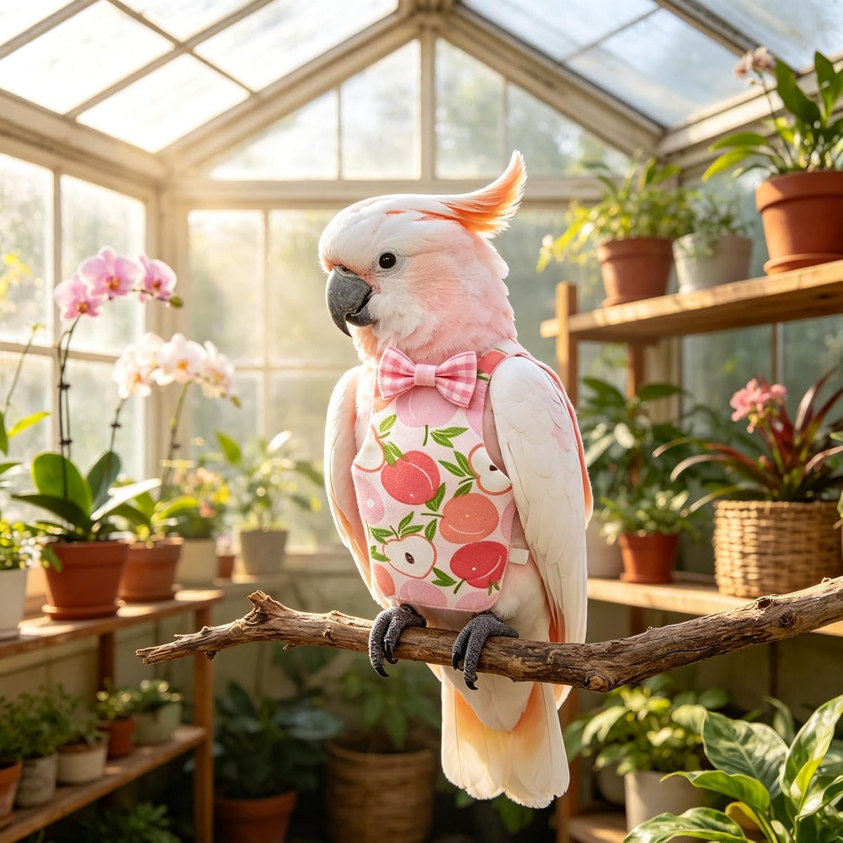 4Pcs Reusable Waterproof Bird Diaper Suit, Cute Pet Nappy Clothes for Parrot Duck Chicken Pigeon Small Pets (S) - Image 2