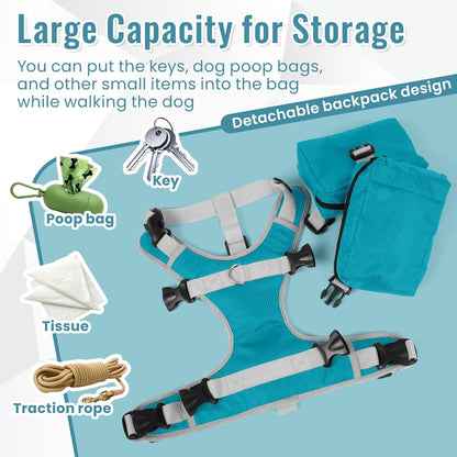 Breathable mesh lining view of the OUOBOB dog backpack preventing pet chafing