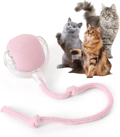 Rocfish Durable Interactive Cat Toys for Indoor Cats, Smart Automatic Cat Chase Ball Toy, Upgraded Speedy Tail Kitten Toy for Bored Indoor Adult Pets (Red) - Image 10
