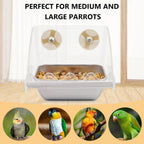 Hypeety transparent bird feeder open top design for seed refilling