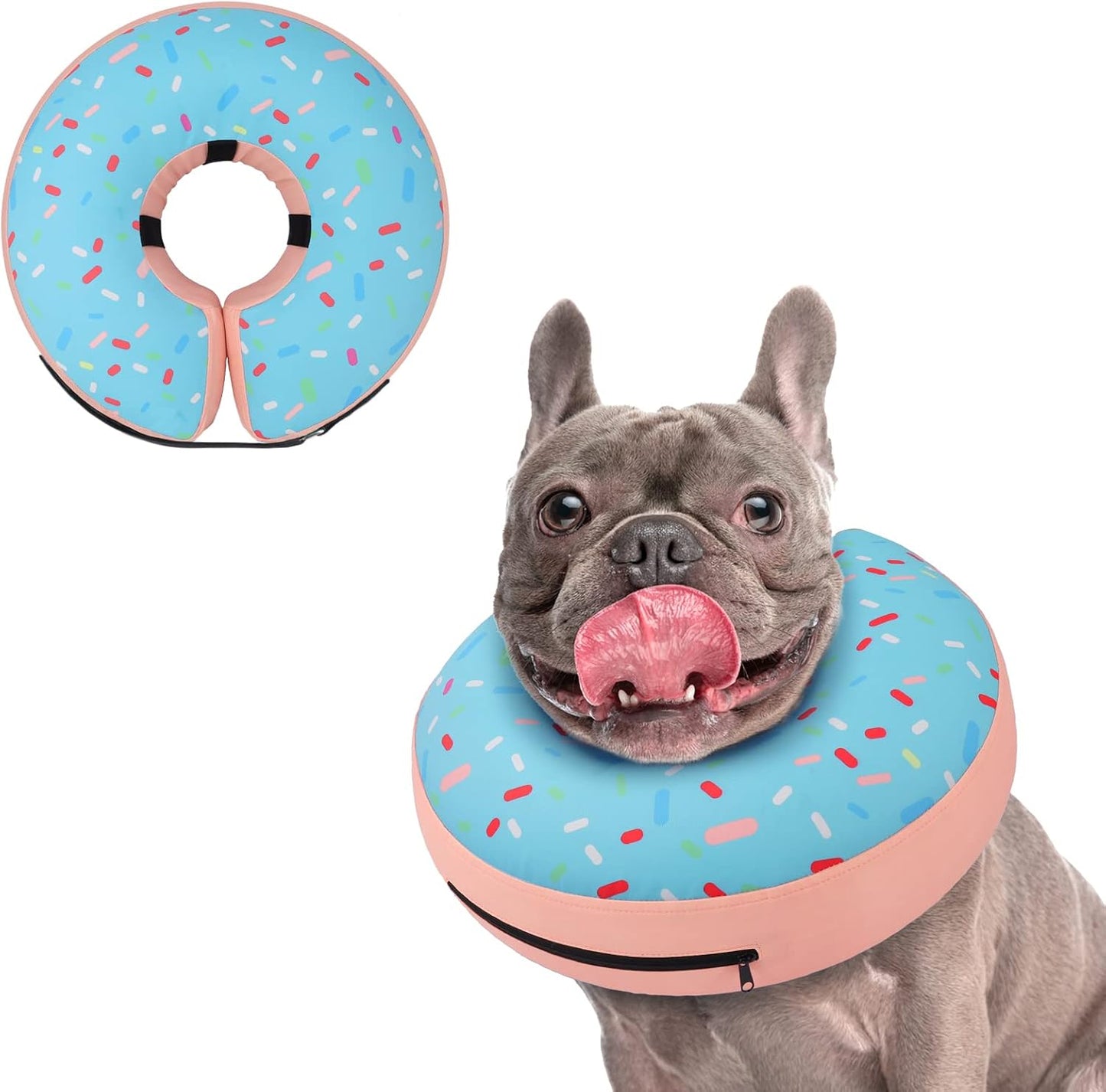 Supet Inflatable Dog Cone Collar Alternative After Surgery, Doggie Neck Donut Collar Recovery ECollar, Soft Dog Cone for Small Medium Large Dogs - Image 13