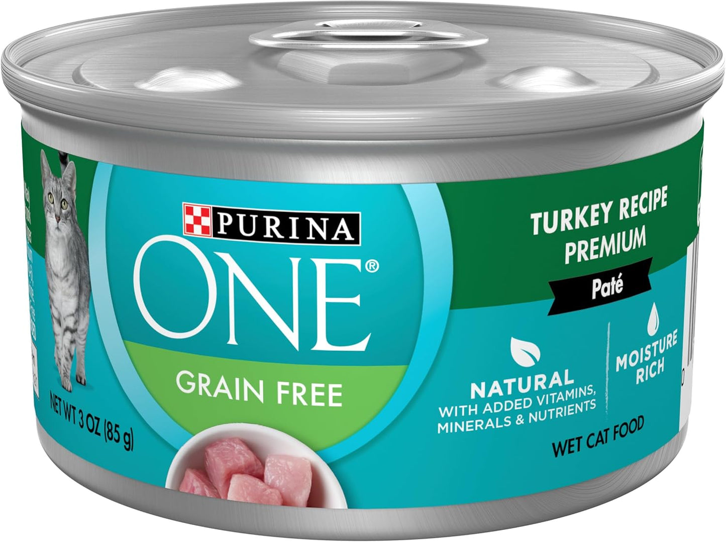 Purina ONE High Protein, Grain Free Pate Wet Cat Food Variety Pack, Grain Free Formula - (Pack of 24) 3 oz. Cans - Image 14