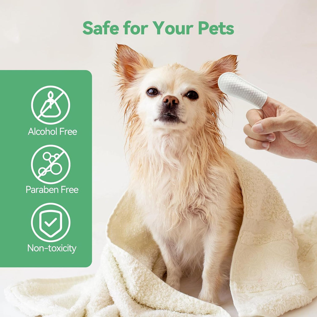Fldofaves natural ear wipes for dogs and cats front view