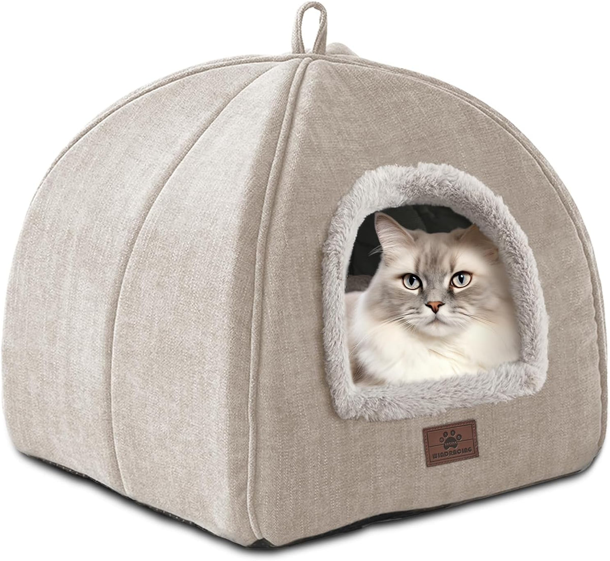 Close up of soft microfiber fabric on Windracing cat bed