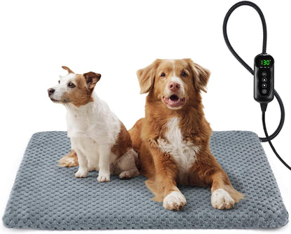 INVENHO Heated Cat Bed, Waterproof Adjustable Temperature Dog Cat Heating Pad with Timer, Indoor Pet Heating Pad for Cats Dogs Electric Pads for Dogs Cats, Pet Heated Pad (S: 18" x 16") - Image 11