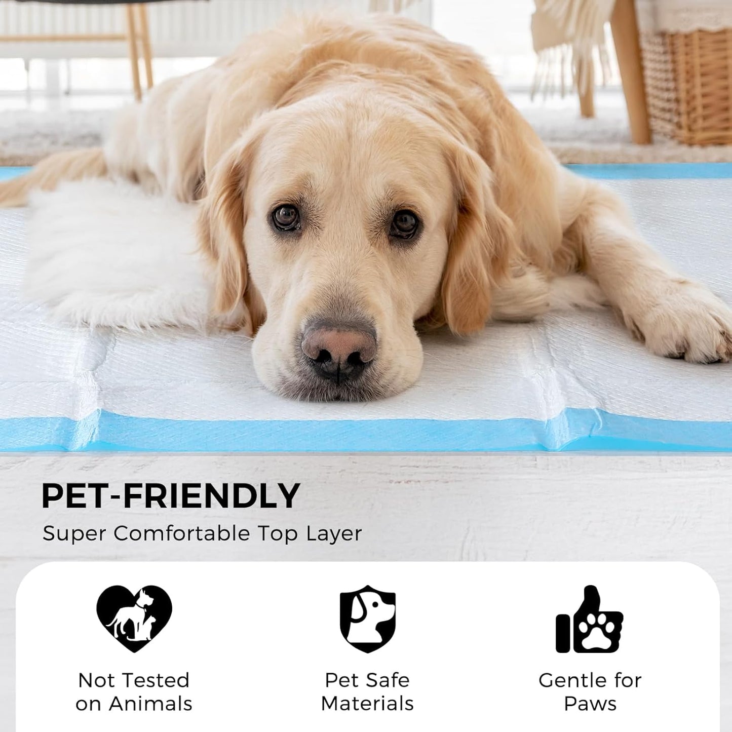 Close up view of the five layer super absorbent protection texture on Dogcator piddle pads.