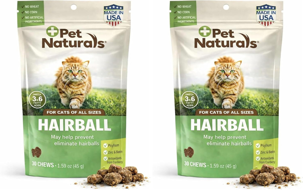 Pet Naturals Hairball Relief for Cats, 30 Chicken Liver Flavored Soft Chews, Hairball Treatment with Psyllium, Omega 3 & 6, Zinc and Biotin, Supports Digestion & Skin Coat, No Corn or Wheat - Image 11