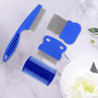 Molain Cat Dog Flea Comb, Pet Tear Stain Remover Comb Set Pet Dog Cat Grooming Comb (4 Pieces) - Image 7
