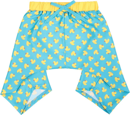 HDE dog swim trunks Velcro strap closure adjustment