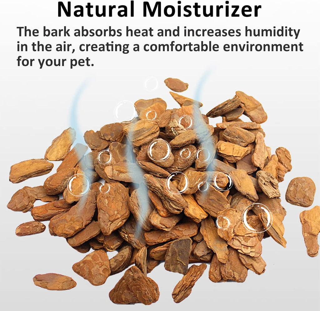 Natural pine wood chips texture closeup for terrarium substrate