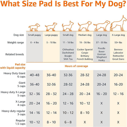 Regular size disposable potty training pad for small breed dogs