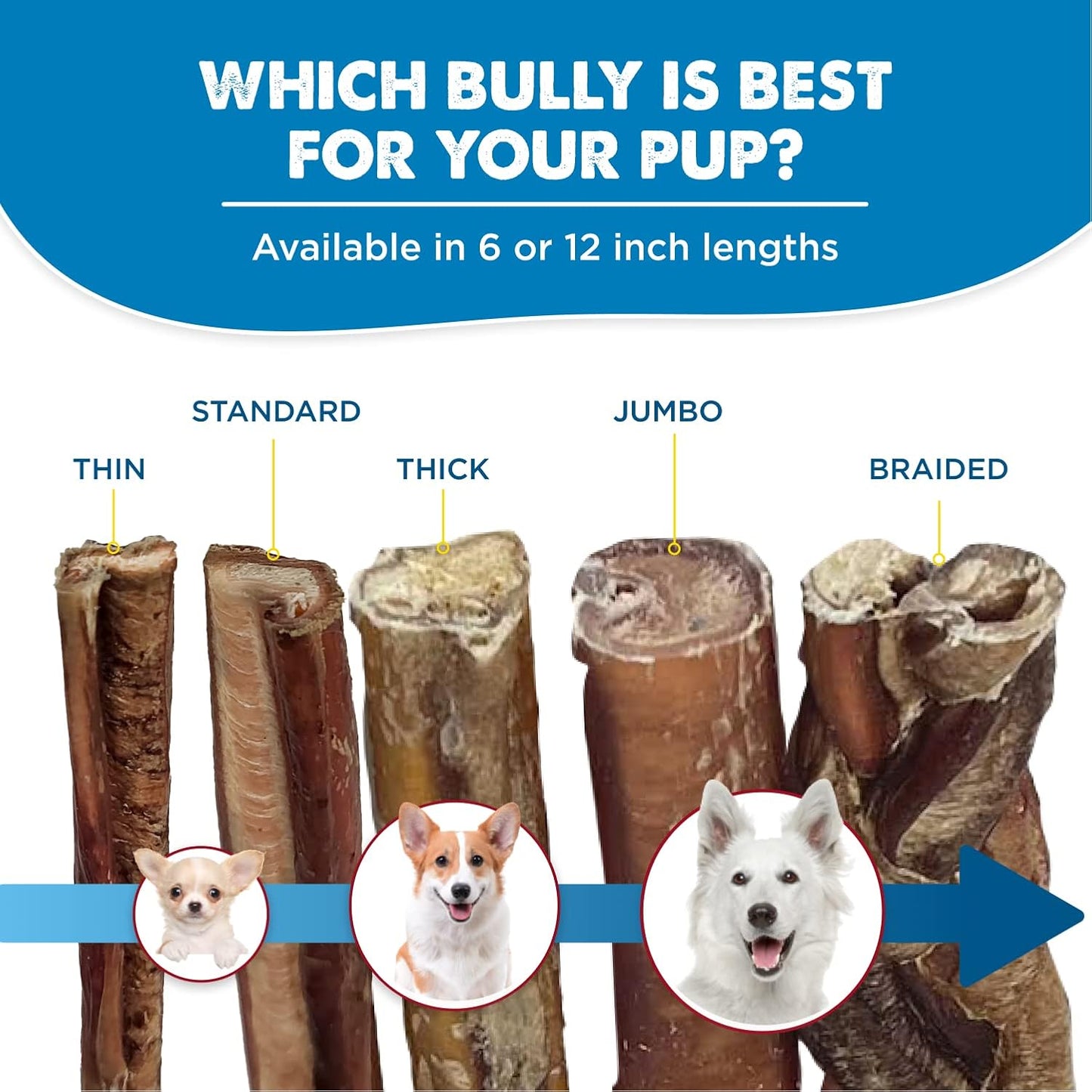 Best Bully Sticks low odor healthy dog treats for small and medium breeds