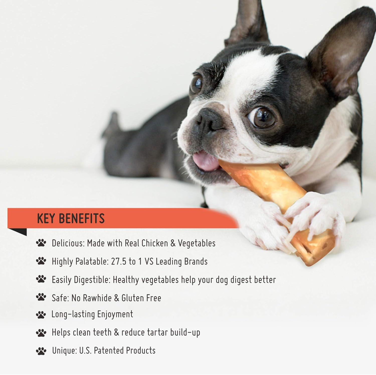 Imported USA premium pet treats for plaque and tartar control