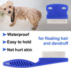 Close up of fine-toothed pet lice and flea removal comb
