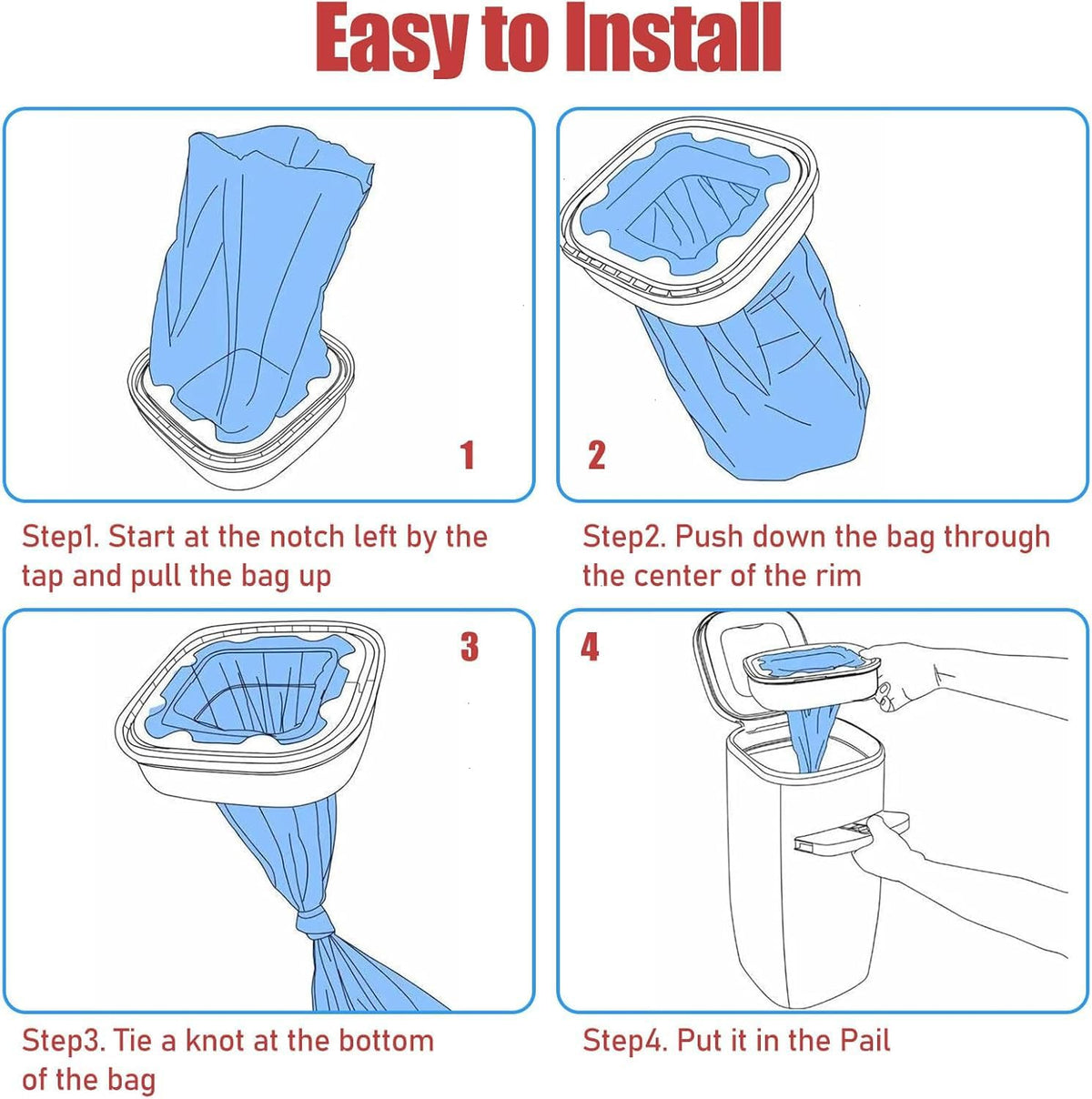 5-Star multi-layer pet waste refill film pack showing heavy duty construction